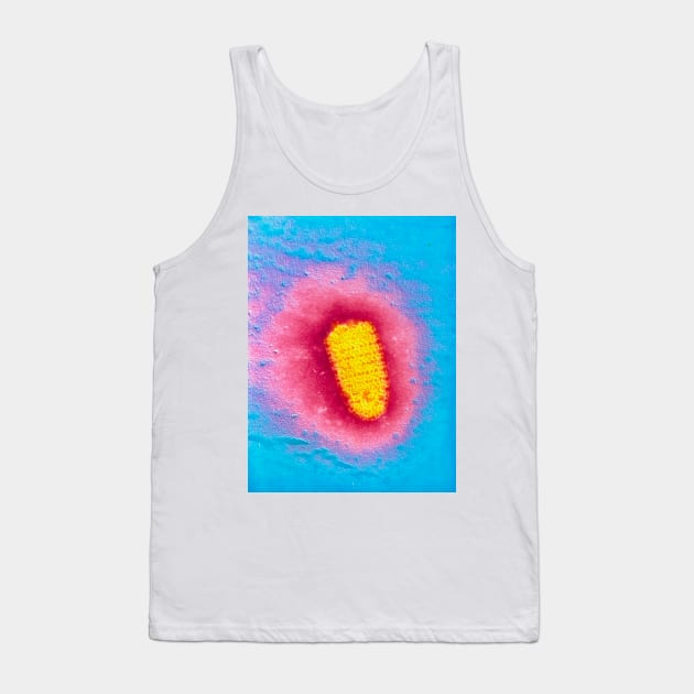 TEM of rabies virus (M050/0056) Tank Top by SciencePhoto